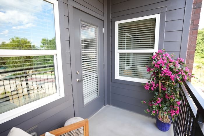 Avonlea balcony with a potted flowering plant