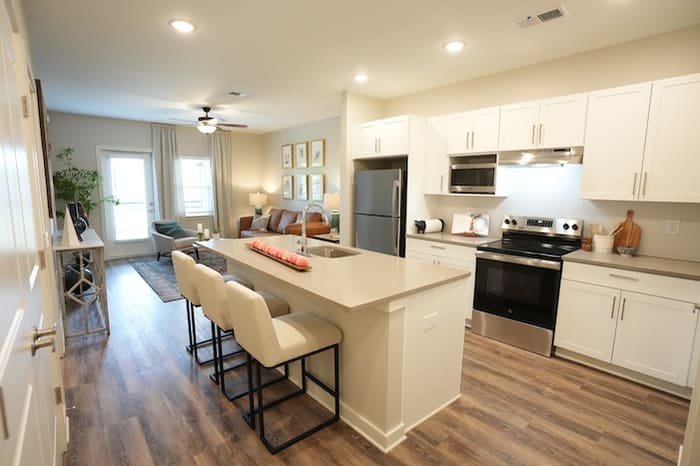 Open-plan Avonlea kitchen and living room